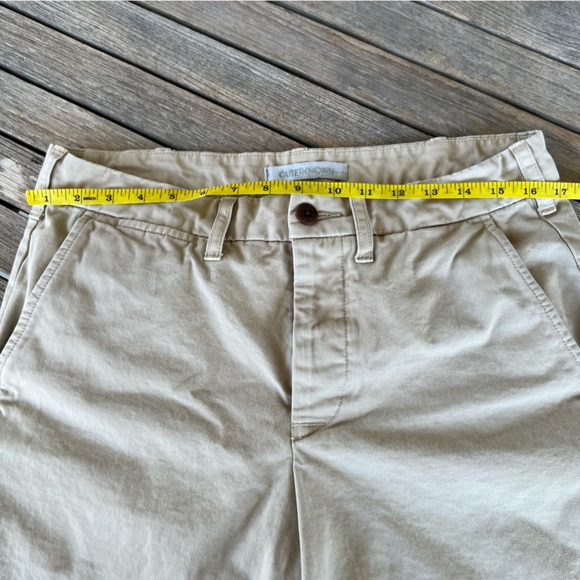 Outerknown Organic Cotton Khaki Chino Shorts Button Fly 31 Gorpcore Kelly Slater - Picture 4 of 9